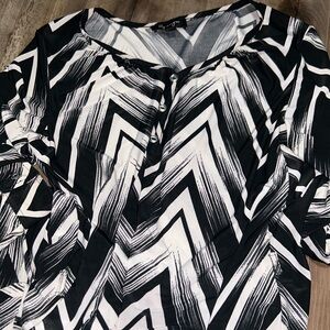 Black and White Women's Top